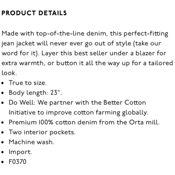 Madewell Classic Fit Premium Denim Jean Jacket | Size Large - Picture 5 of 16